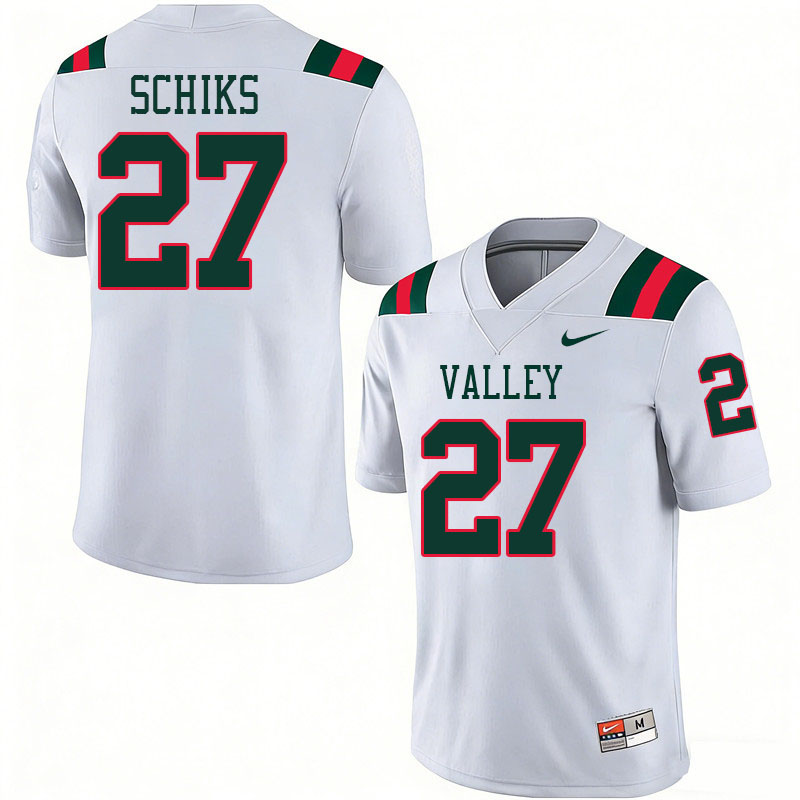 Mississippi Valley State Delta Devils #27 Nina Schiks College Football Jerseys,Uniforms Stitched-Whi